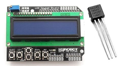 Ds18b20 temperature sensor interface with arduino uno and temperature display on arduino lcd ...