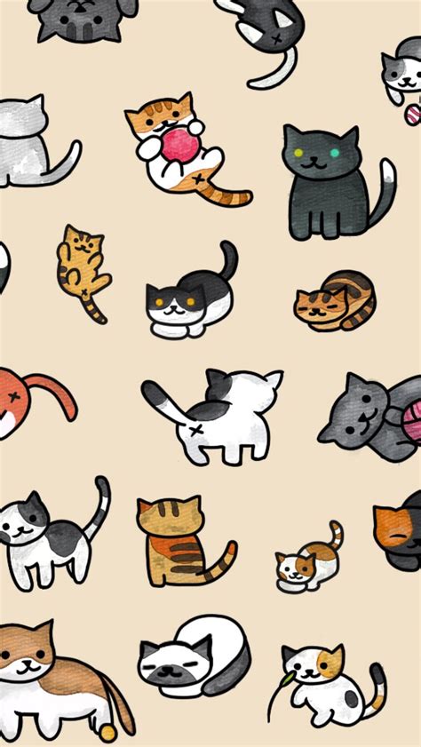 Cute Cartoon Cat Wallpaper (71+ images)