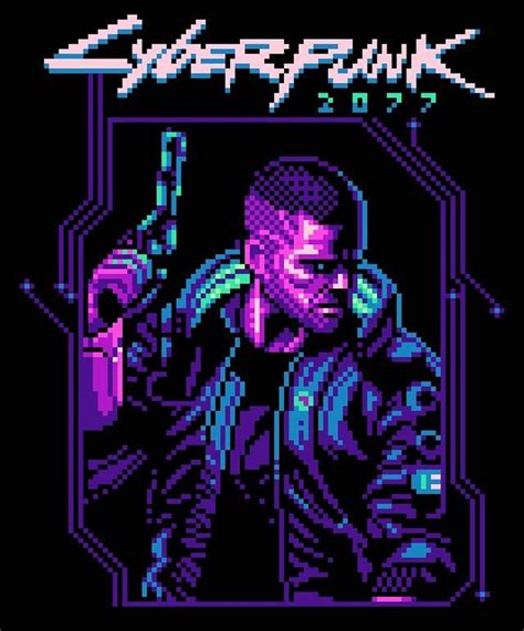 starman-89 no Instagram: “NES style Cyberpunk 2077 #pixelart #8bit #retro #gamer #cyberpunk # ...