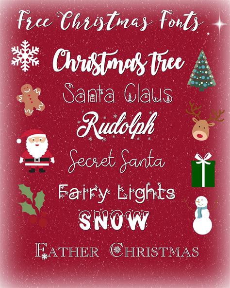 7 Free Christmas Themed Fonts - Dizzybrunette