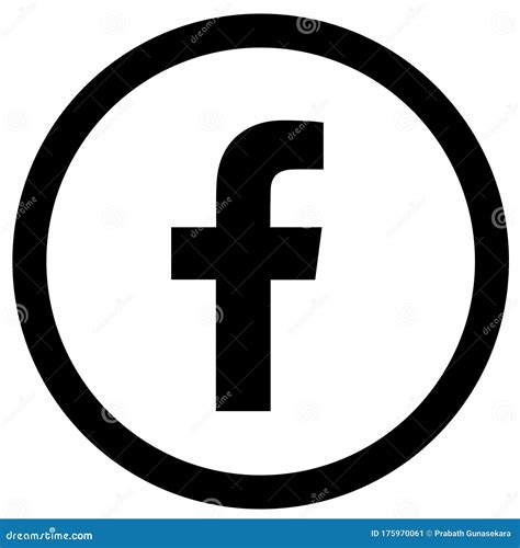 Facebook Logo Icon Black