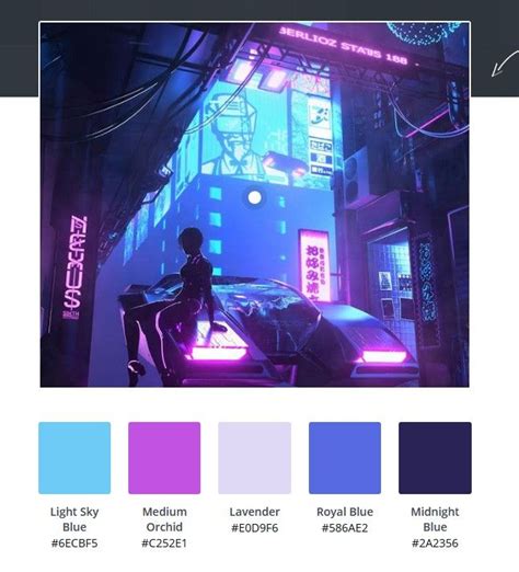 cyberpunk color scheme in 2022 | Color palette design, Neon colour palette, Color schemes colour ...