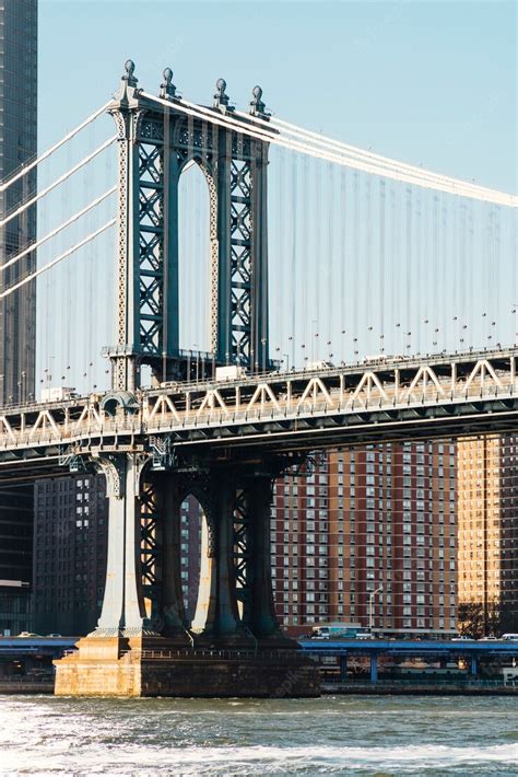 Free Photo | Manhattan bridge in new york at sunrise