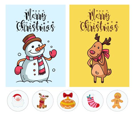 Cute Christmas Cards - 10 Free PDF Printables | Printablee