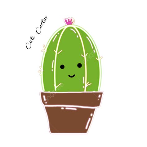 Cute Cactus Icon, Cute Cactus, Character Cactus, Emotional Cactus PNG Transparent Clipart Image ...