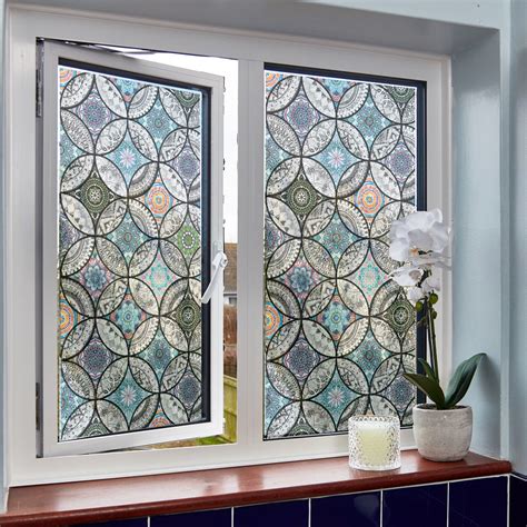 Window Film Privacy | decorative stained glass window film | Window Covering – Micoolar