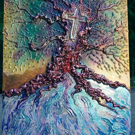 Revelation 22 The River & Tree of Life 2 Painting by LaRone Alexander | Saatchi Art