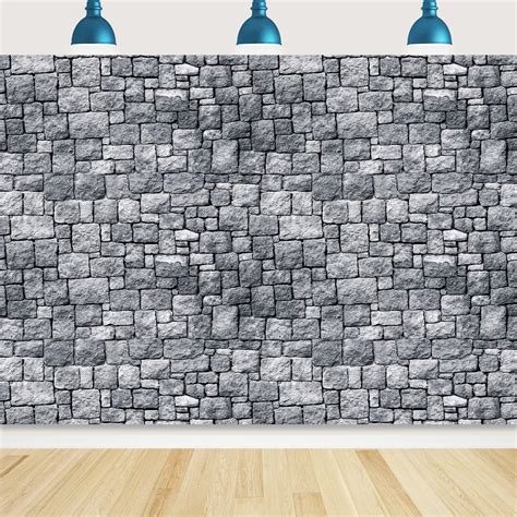 Buy Brick Stone Wall Backdrop,7x5FT | Stone Wall Backdrop Brick Wall Backdrop Medieval Castle ...