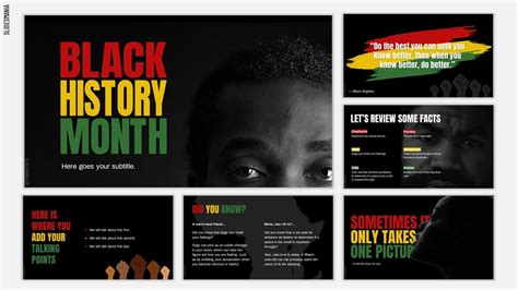 Black History Month Slide Template - Printable Word Searches