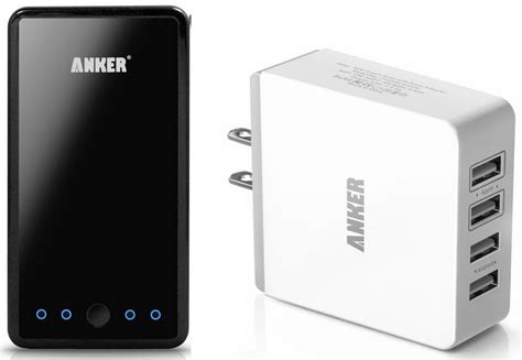 Anker 4-port wall charger + Anker 10,000maH Power Pack $40 (Reg. $120), Lumsing 11,000mAh 5-port ...