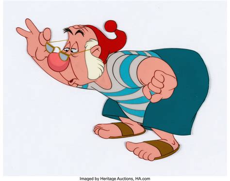 Peter Pan Mr. Smee Production Cel (Walt Disney, 1953). | Disney, Walt disney, Disney art