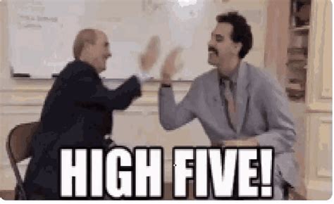 Borat High Five GIF - Borat High Five - Discover & Share GIFs