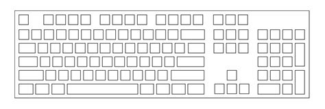 Computer Keyboard Sketch Drawing - erposanocomiendoyjugando