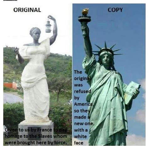 The Original Statue of Liberty presented to the U.S. was a Statue of a..."Black Woman". | Urban ...