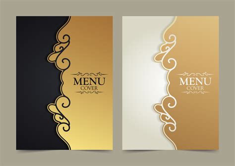 Elegant luxury menu cover design 1340178 Vector Art at Vecteezy