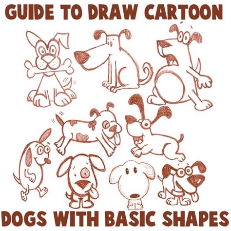 How To Draw Cartoon Dogs - Treatytheory1