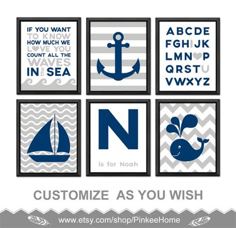 Nautical Theme Nursery Nautical Kids Decor Nautical Baby Decor - Etsy