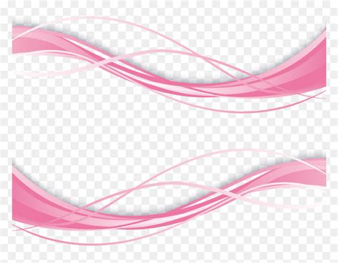 Image Free Library Curve Vector Wave - Pink Wave Vector Png, Transparent Png - vhv