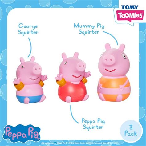 Peppa Pig Mummy Pig, Peppa & George Bath Squirters | Ocado