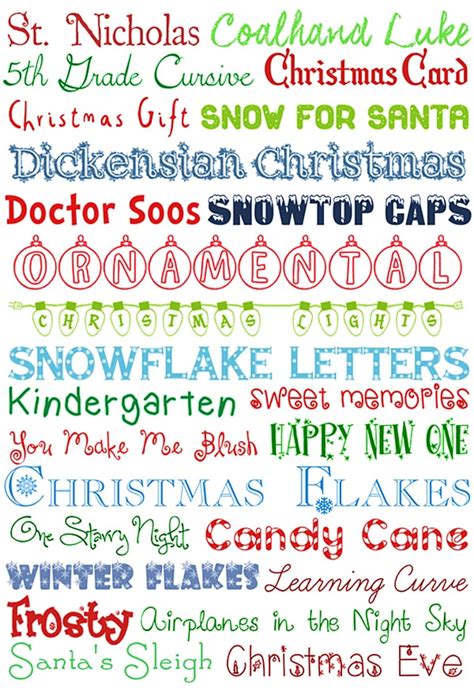 25 Christmas FREE Fonts - How to Nest for Less™