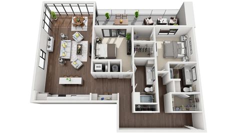 3d Apartment Floor Plans