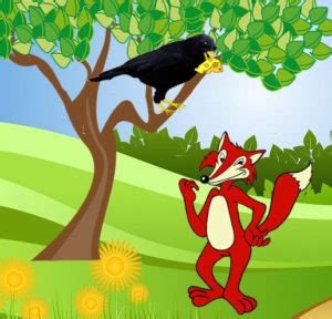 A cunning fox was having a stroll in the forest when he noticed a crow sitting on a tree branch ...