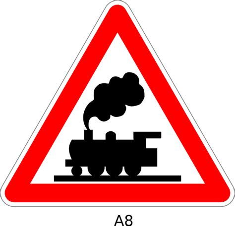 Train Crossing Sign Clip Art at Clker.com - vector clip art online, royalty free & public domain