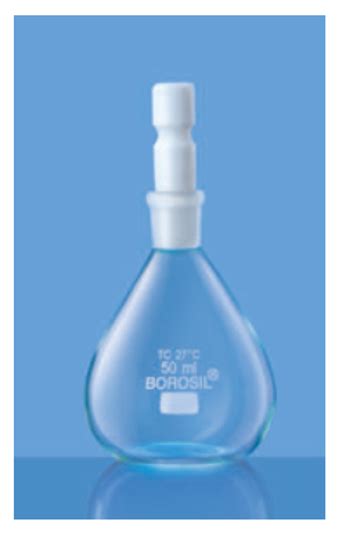 Relative Density Bottle with Capillary Bore Inter-changeable Teflon Stopper - 25 ml. -The ...