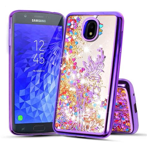 For 5.5" Samsung Galaxy J7 (2018) Galaxy J7 Refine, J7 V 2nd Generation Phone Case Glitter ...