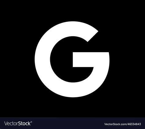 Google symbol logo black and white design Vector Image