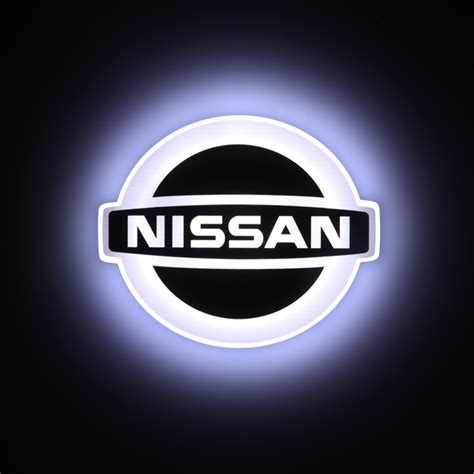 Illuminated Old Nissan LOGO Custom Emblem Lighting For Nissan Leaf