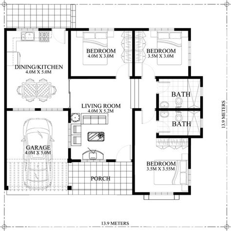 100 Sqm House Floor Plan - floorplans.click