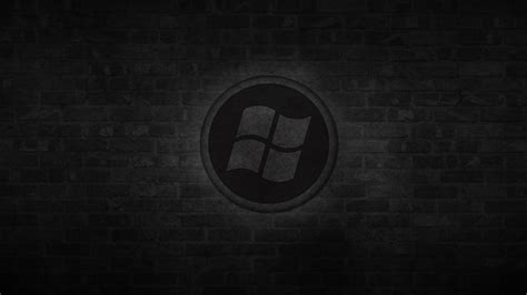 Dark Windows Logo HD Wallpaper - WallpaperFX