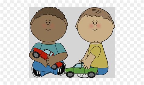 Kids Clip Art Children Sharing Toys Clipart - Kind Hands Social Story - Free Transparent PNG ...