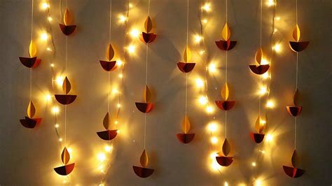 DIY Diwali Decoration Ideas At Home | Diya Decoration Ideas | Diwali Paper Craft - YouTube