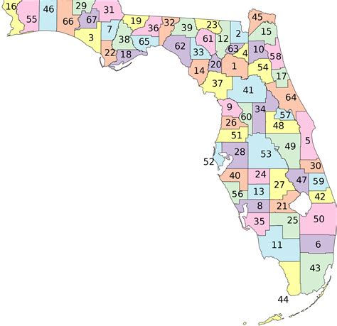 Florida County Map Vector at GetDrawings | Free download