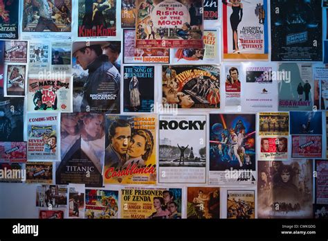 Iconic Hollywood movie posters on wall Stock Photo: 50217148 - Alamy