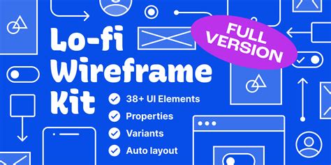 Lo-fi Wireframe Kit | Figma