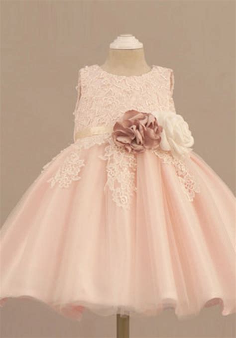 Light Pink Flower Girl Dress, Light Pink Baby Girl Party Dress, Pink Baby Girl Formal Dress ...