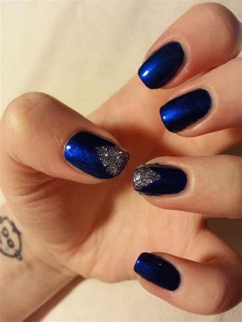 70 Best Stunning And Gorgeous Navy Blue Nails Inspirational Arts For Wedding And Prom | Blue ...