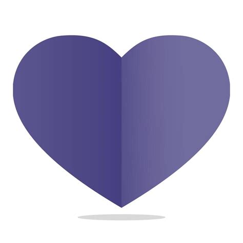 Flat heart deep blue color vector 16157320 Vector Art at Vecteezy