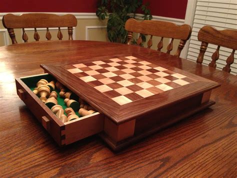 Chess Board made from Maple and Walnut. Thanks Steve Ramsey | Woodworking toys, Woodworking wood ...