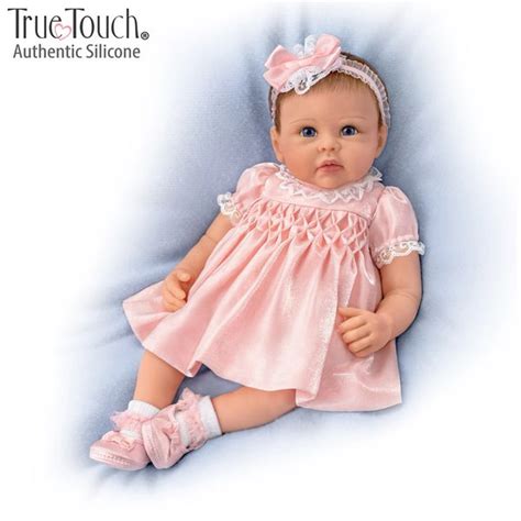 Ashton Drake All Dolled Up Olivia Lifelike Silicone Baby Girl Doll by Linda Murray