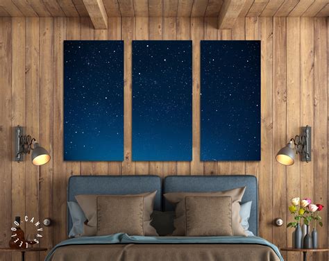 Starry Night Canvas Print // Night Sky Full of Stars Wall Art | Etsy