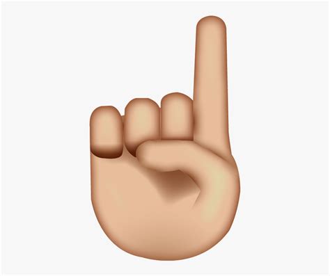 Hand Emoji Png Picture - One Finger Emoji Png, Transparent Png , Transparent Png Image - PNGitem