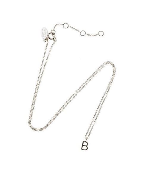 Silver Alphabet Necklace | Oliver Bonas