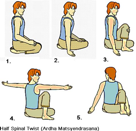 Ardha Matsyendrasana steps - Theayurveda