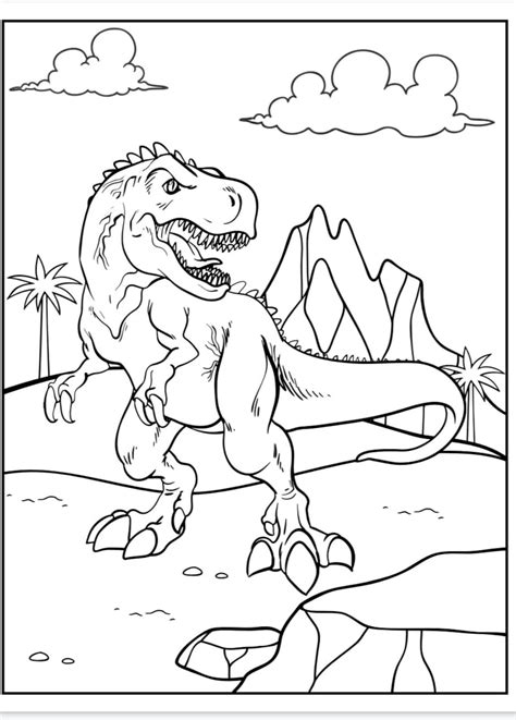 Dinosaur Coloring Book 40 Pages - Etsy