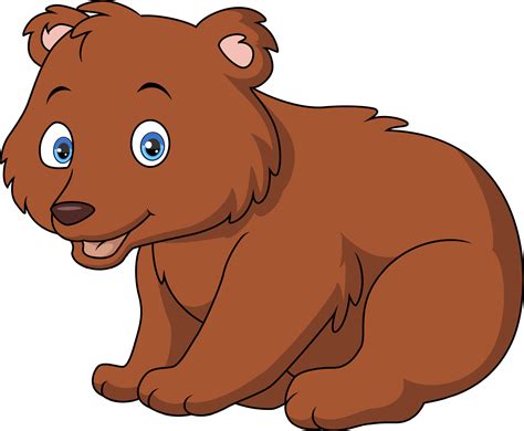 Cute little bear cartoon on white background 27507432 Vector Art at Vecteezy