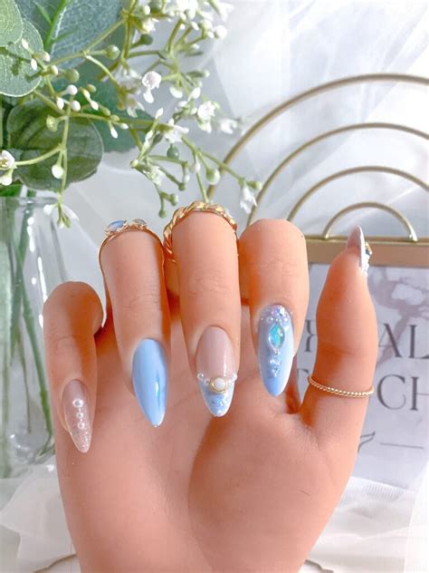 20 Light Blue Nail Designs - Sweet Money Bee